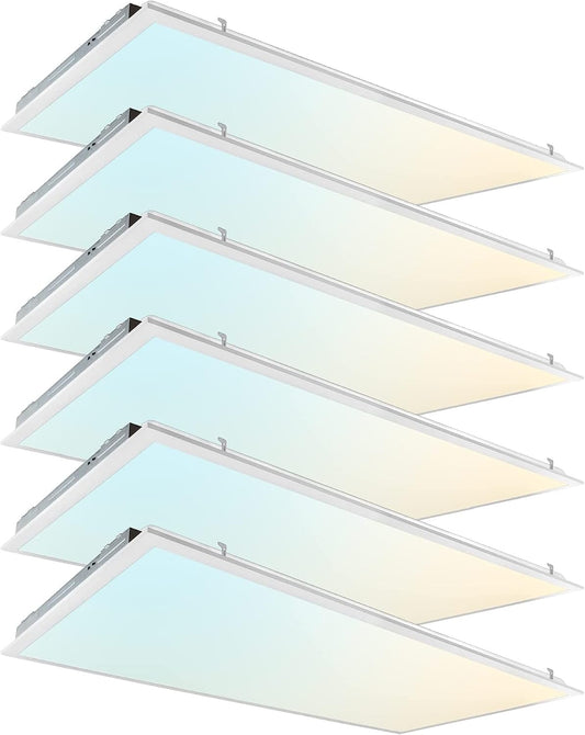 2x4 FT LED Light Flat Panel, 5 CCT 3K | 3.5k | 4K | 5K | 6.5K, Dimmable