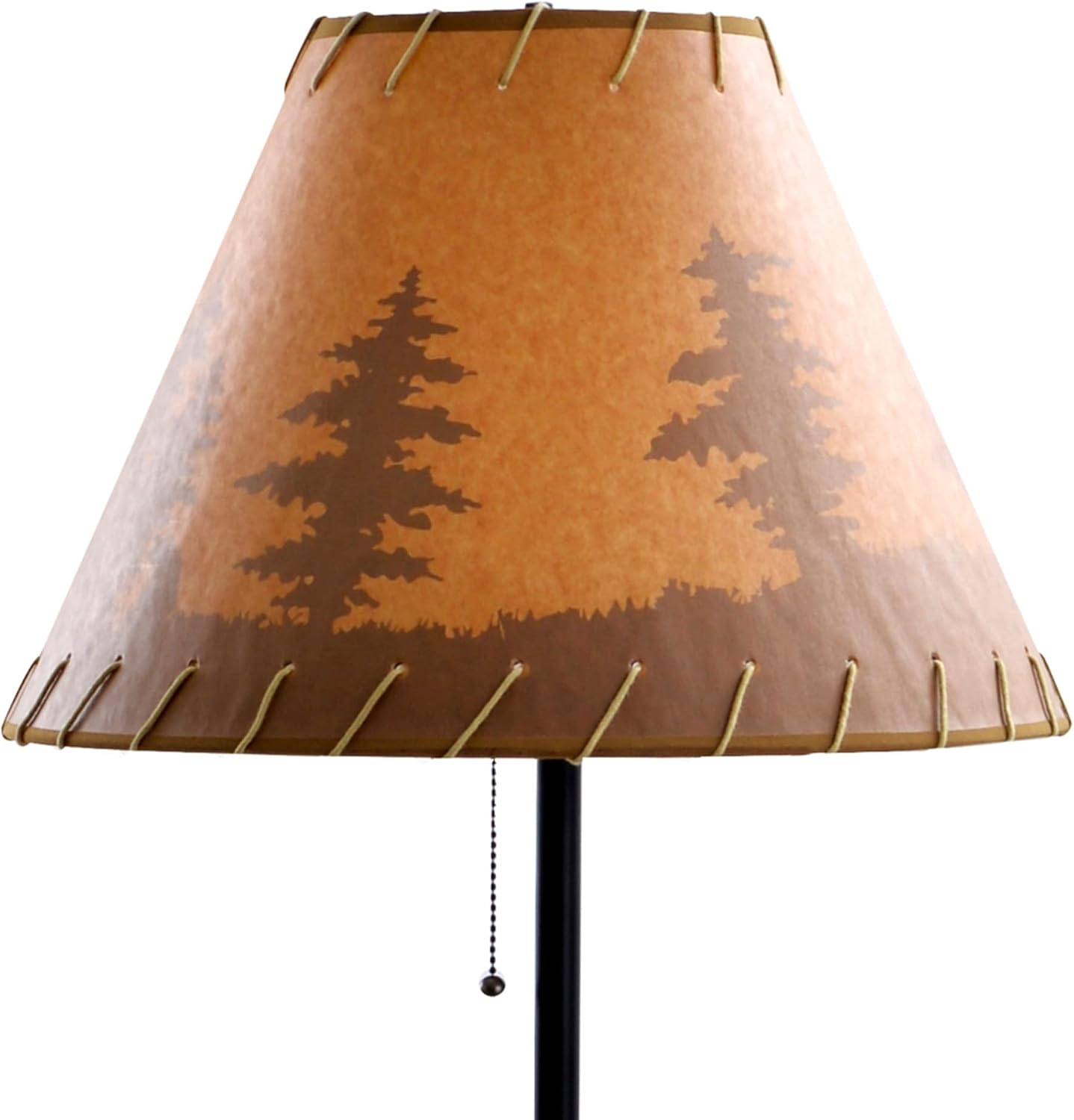 Catalina Lighting Rustic Cabin Lodge 3-Piece Table & Floor Lamp Set, LED Bulb NOT Included, 58", Forest Print, Set of 3