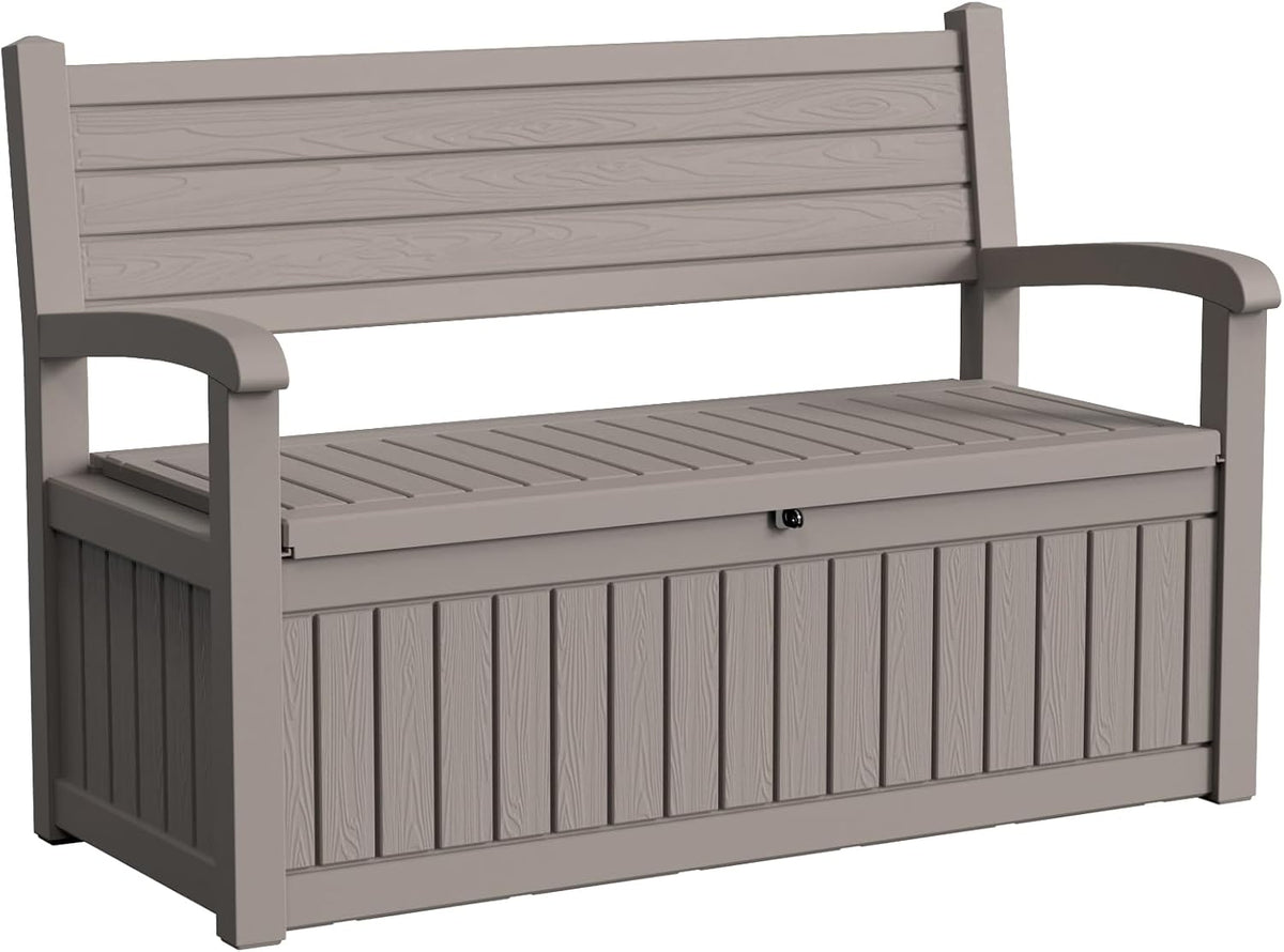 drato 75 gallon storage bench deck box outdoor, main product view