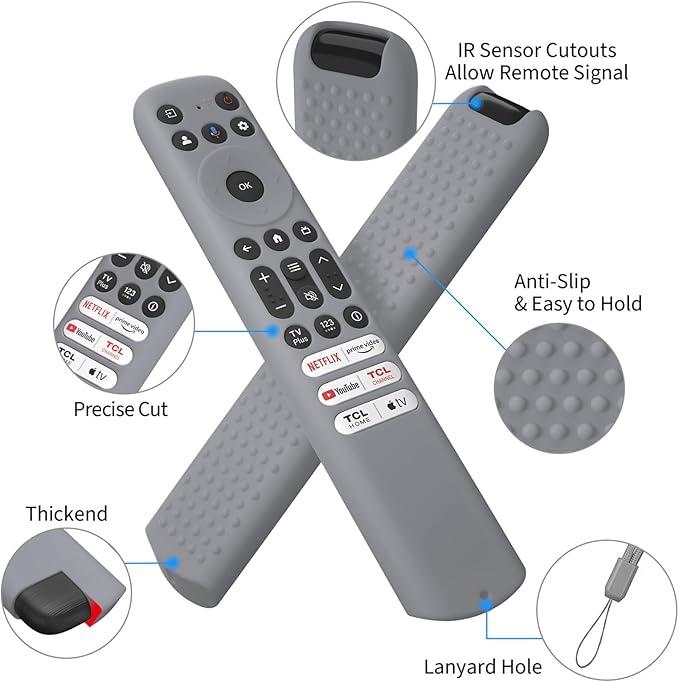 Hi Color Silicone Cover for TCL RC813 FMB1/RC923/RC902V Remote Protective Case - Image 2