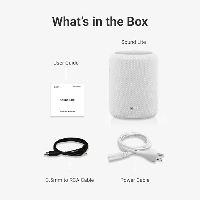 WiiM Sound Lite Smart Speaker, Hi‑Res 24‑bit/192 kHz, AI RoomFit™ Room - Image 8