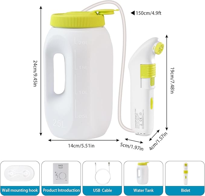 Portable Bidet for Travel，Handheld Electric Bidet Sprayer - Image 6