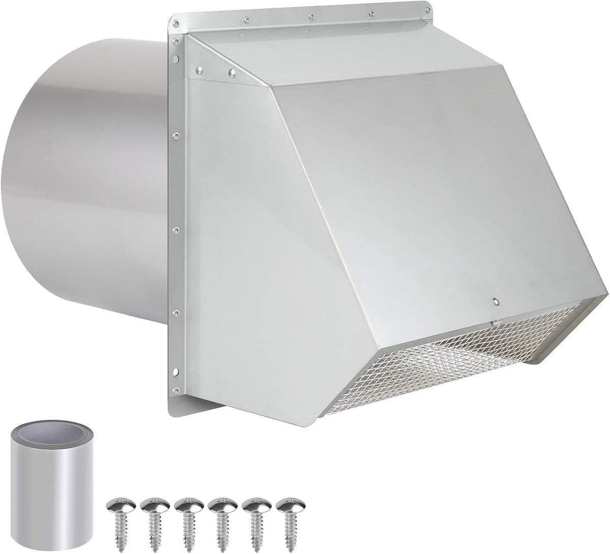4 Inch Dryer Vent Cover Outside Hooded Wall Vent