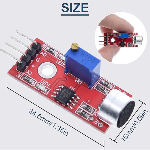 DAOKAI 5PCS High Sensitivity Microphone Sensor Module Two Channels Sound - Image 5