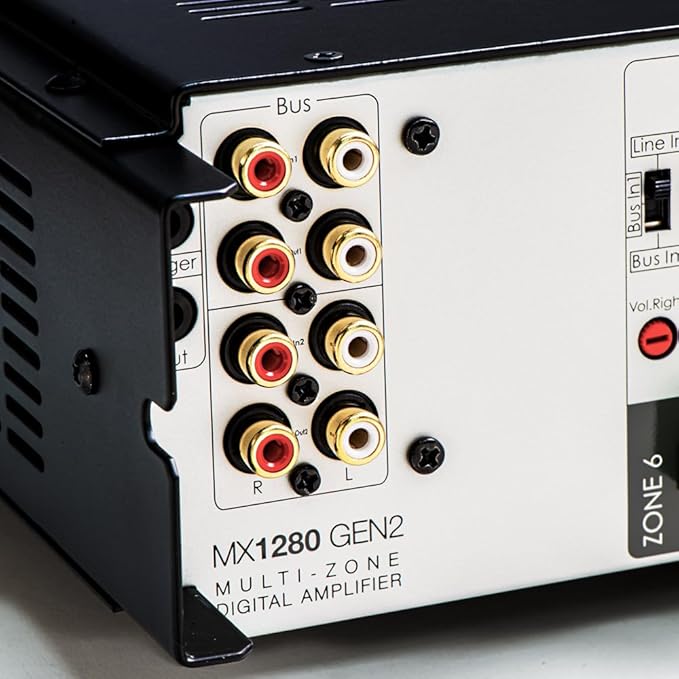 OSD Audio MX1280 GEN2 6 Zone Amplifier 12Ch x 80W, Class D, Front Panel On/Off - Image 6