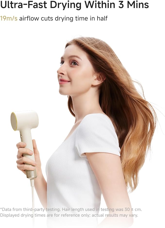 Laifen MINI Hair Dryer, Lightweight and Compact High Speed 200M Ionic Blow Dryer - Image 6