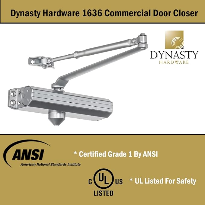 Dynasty Door Closer Adjustable Spring Size 3-6 Hydraulic Automatic Door Closer - Image 5