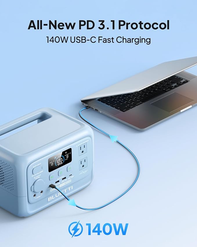 BLUETTI Elite 30 V2 Portable Power Station, 288Wh LiFePO4 Battery - Image 5