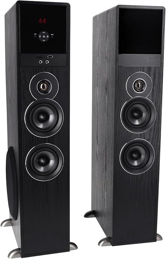 Rockville TM80B Powered Home Theater Tower Speaker System, USB/SD Playback - Image 7
