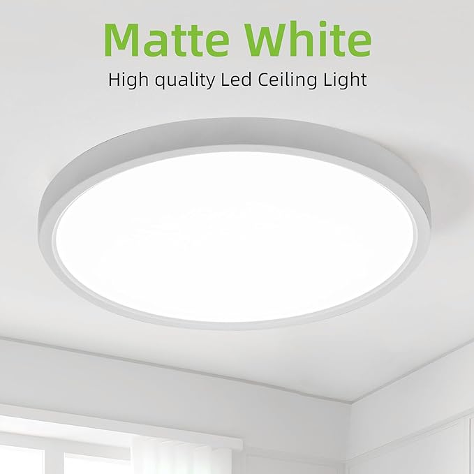 hykolity 2 Pack 12 Inch Selectable CCT LED Round Flat Panel Light, 24W - Image 7