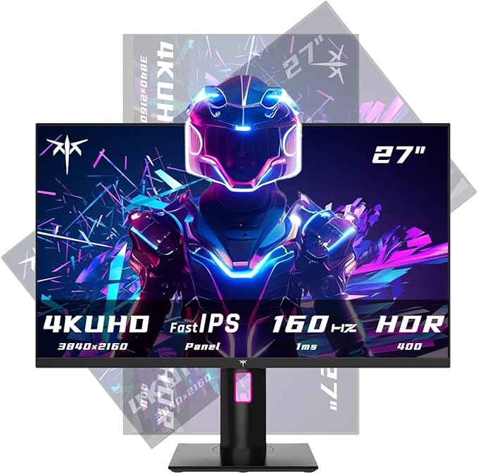 KTC 27 Inch 4K Gaming Monitor, UHD 160Hz/144Hz 1ms Fast IPS Monitor, by KTC