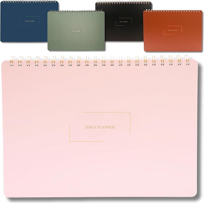 Undated Weekly Planner | 8.25” x 11.75” Work To-Do Notebook | ADHD Academic by MerelyHome