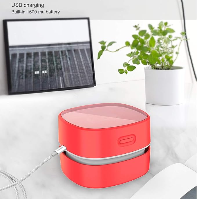 ODISTAR Desktop Vacuum Cleaner, Mini Table dust Sweeper Energy Saving, High - Image 3