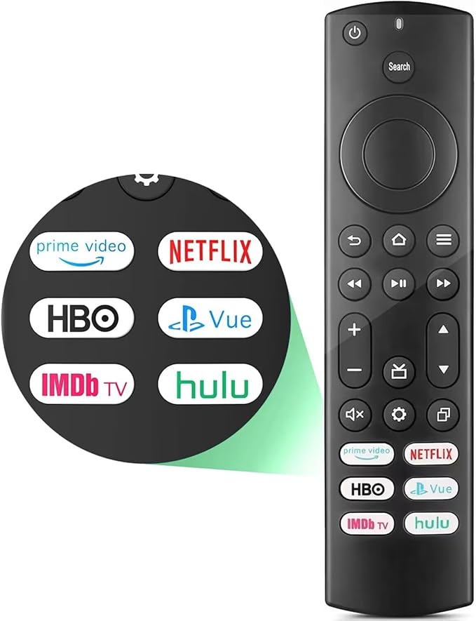 Replacement for Insignia/Toshiba/Pioneer Fire TV Remote, Universal Compatible by AKWOR
