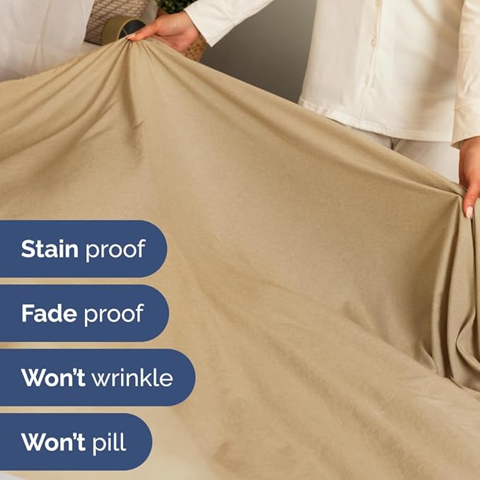 Split Head King Sheet Set – 4 Piece Flex Split Top King Sheets - Image 7