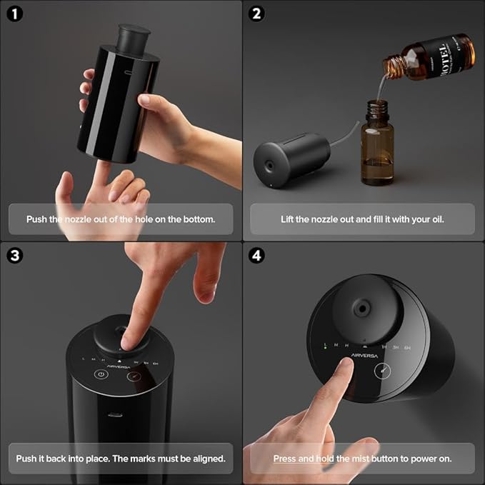 Airversa Waterless Essential Oil Diffuser Starter Kit - Image 4