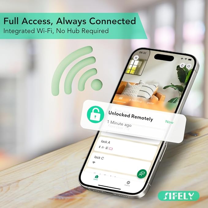 Built-in WiFi Fingerprint Smart Deadbolt - Image 3