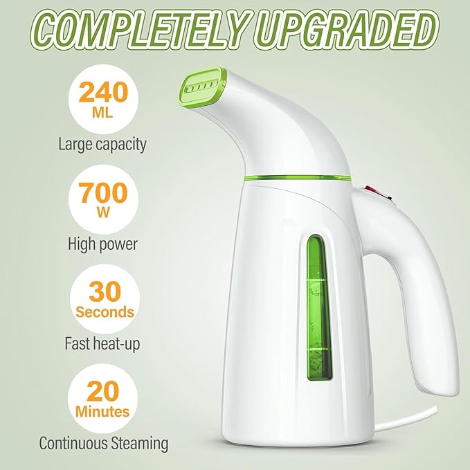OGHom Steamer for Clothes, Portable Handheld Travel Steamer, 300ml Large - Image 2