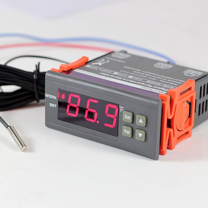 bayite DC 12V Fahrenheit Digital Temperature Controller 10A 1 Relay - Image 8