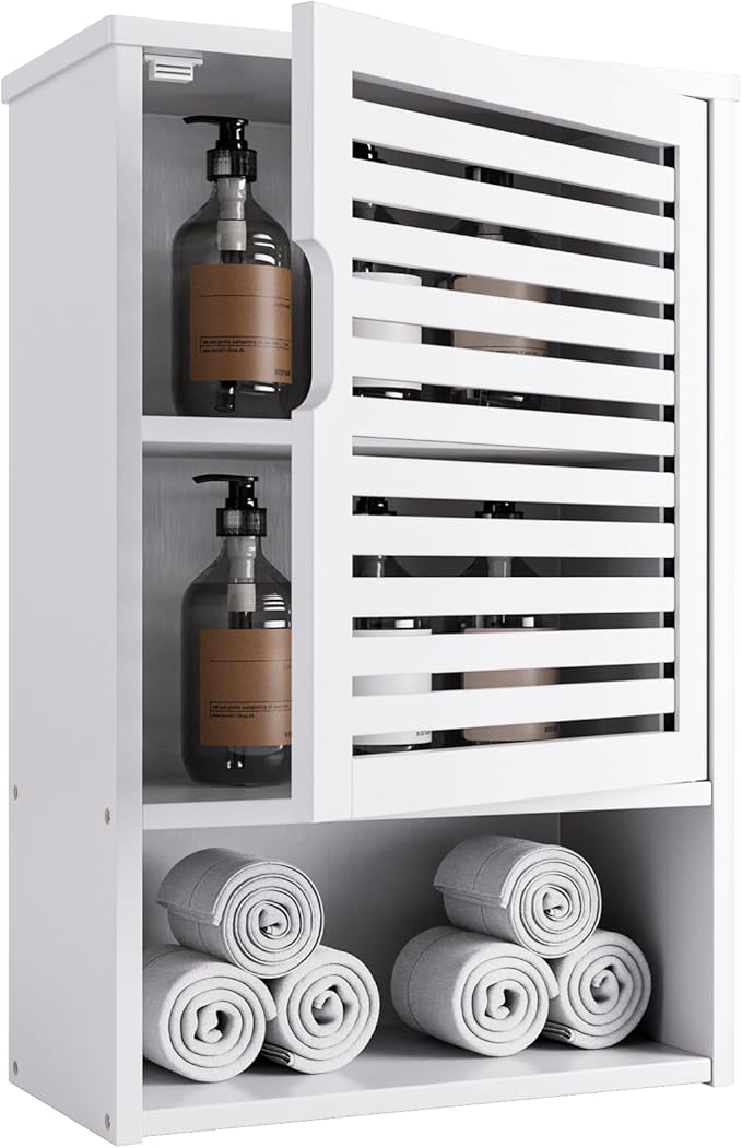 HITNET Bathroom Cabinet Over Toilet, Hanging Cupboard by HITNET