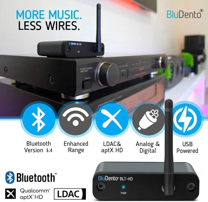 BLT-HD LDAC/aptX HD Bluetooth 5.1 Hi-Fi Receiver - Image 2