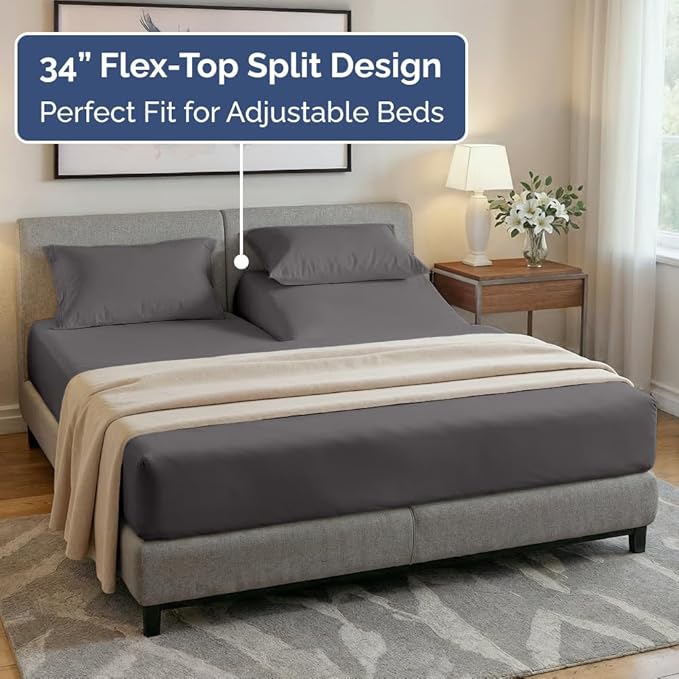 Split Head King Sheets Set - Image 3