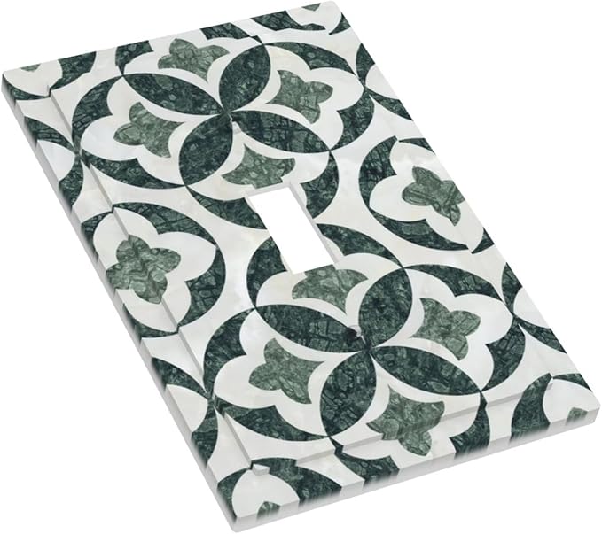 Bvtewkhz Green Luxury Modern Cubic Marble 1 Gang Single Toggle Decorative Light - Image 3