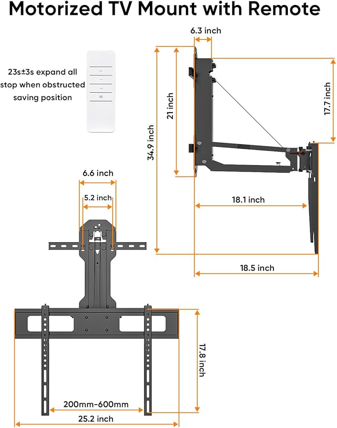 WHYFONE Motorized TV Mount - Image 6
