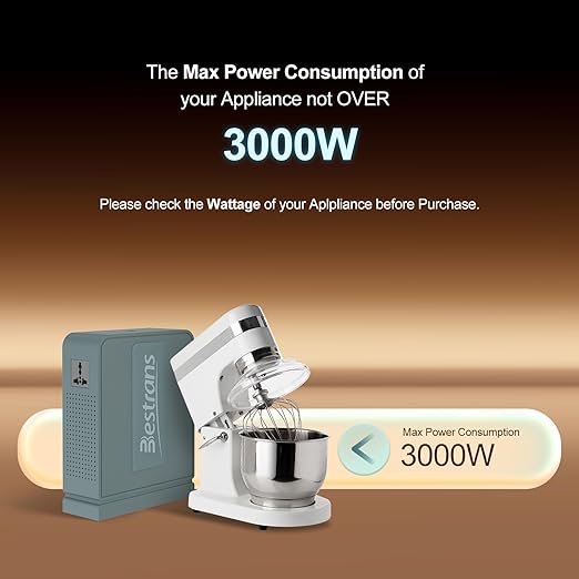 BESTRANS 3000W Step Up Transformer 110v to 220v Converter, Heavy Duty Voltage - Image 2