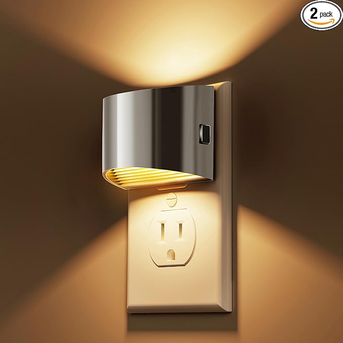 L LOHAS LED Night Lights Plug into Wall, Dimmable Night Light by LLOHASLED