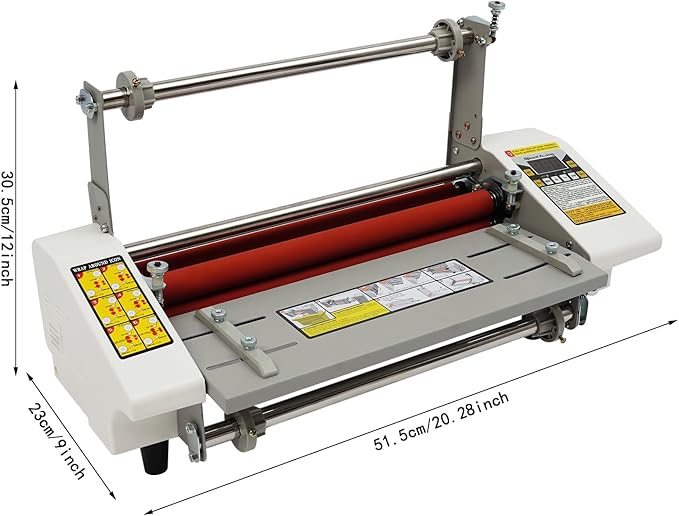 20.28" Laminator Machine, Hot&Cold Roller Laminating Machine, Single/Dual Sided - Image 2