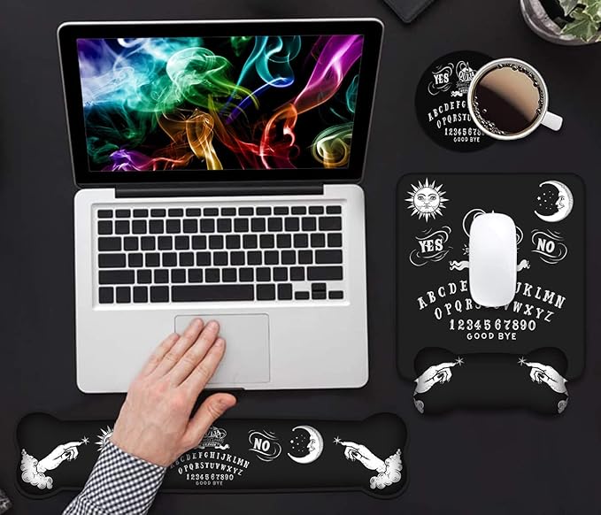 Wrist Rest Support Ergonomic Gel Mouse Pad & Memory Foam Keyboard Set, Non-Slip - Image 7