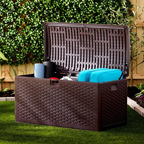 plastic development group outdoor deck box, standard close, view 9