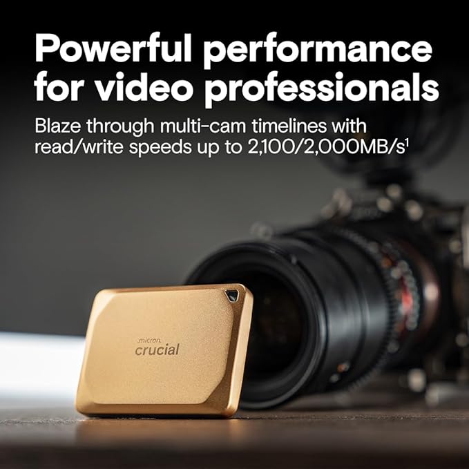 Crucial X10 Pro 2TB Portable SSD, 100MB/s Read, 2000MB/s Write, USB 3.2 USB-C - Image 2