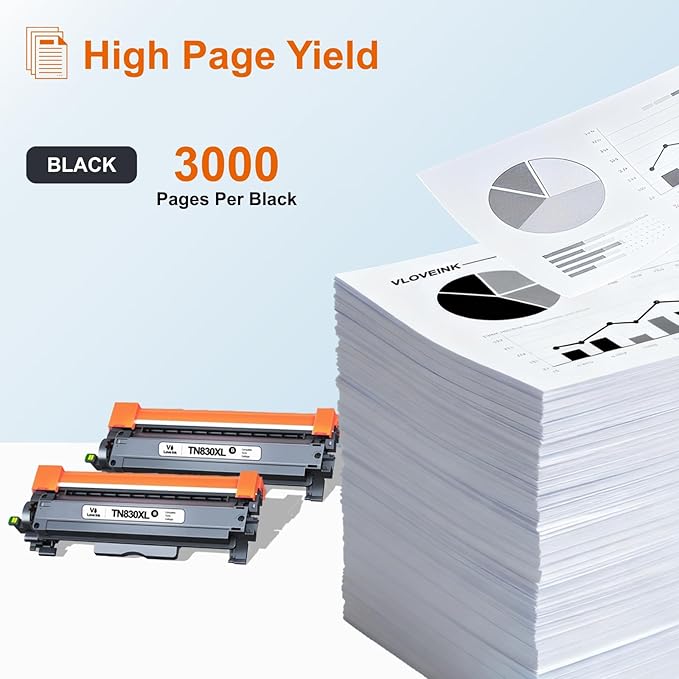 VLOVEINK Compatible TN830XL Toner Cartridge Replacement - Image 2