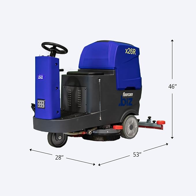 USA-Clean X26R Ride-On Auto Floor Scrubber Machine, 26 inch Cleaning Path - Image 4