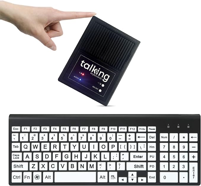 Talking Large Print Keyboard | AAC Communication Device | USB Keyboard by TalkingKeyboards
