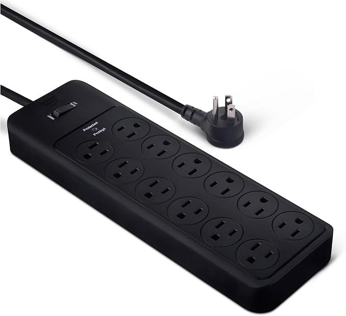 Amazon Basics Surge Protector Power Strip, 4000 Joules, 8ft Extension Cord by AmazonBasics