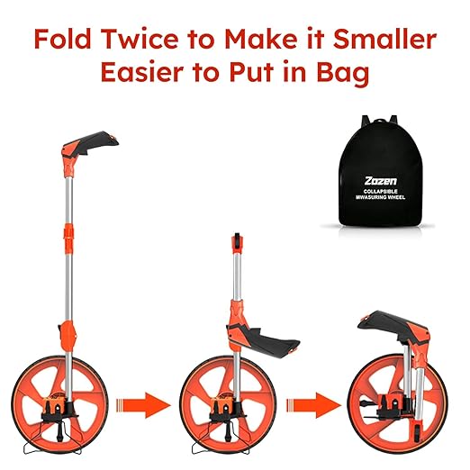 Zozen Distance Measuring Wheel, Measure Wheel in Feet and Inches, - Image 6