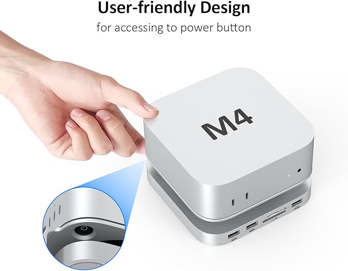 Akyyajaure Mac mini Hub: 10 in 1 Aluminum Stand & Dock - Image 4
