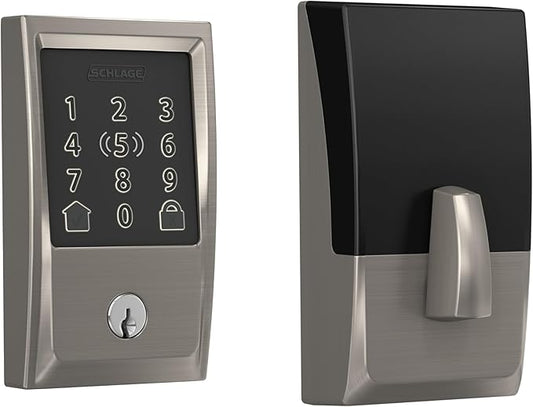 Schlage BE499WB CEN 619 Encode Plus WiFi Deadbolt Smart Lock, Keyless Entry by SchlageLockCompany