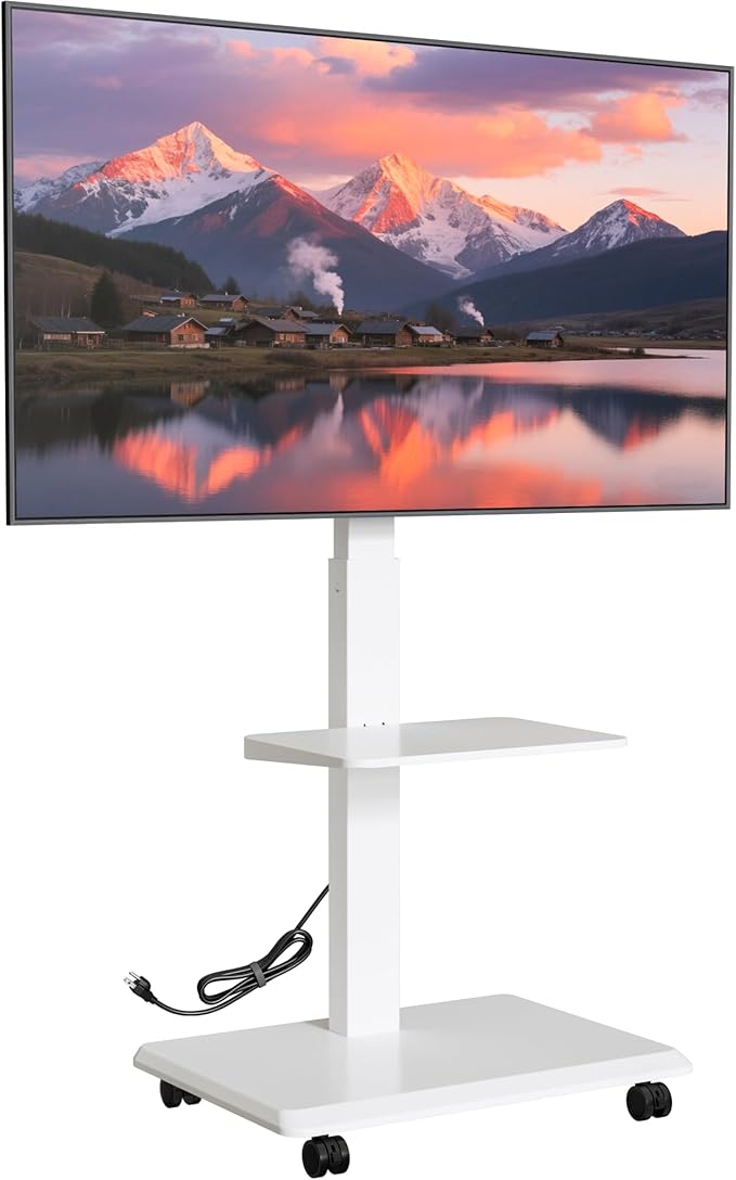 ECOTINY Steel Base Rolling TV stand by ECOTINY