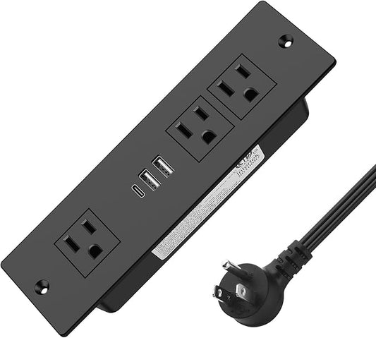 Recessed Power Strip, Furniture Drawer Outlet by HEZI