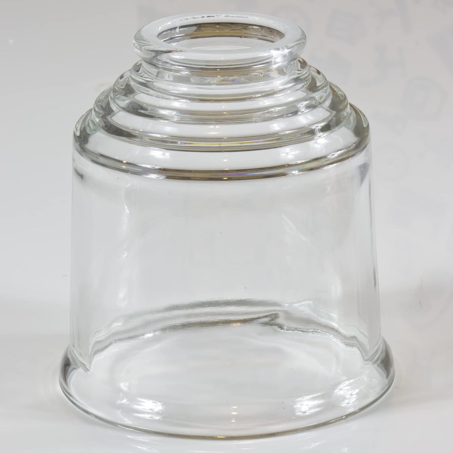 LIGHTACCENTS Ceiling Light Cover Set of 4 - Clear Glass Replacement Shades for Ceiling Fan Light Covers - Ceiling Fan Light Kit - Quick Installation Glass Lamp Shade, Ceiling Fan Globe Replacement