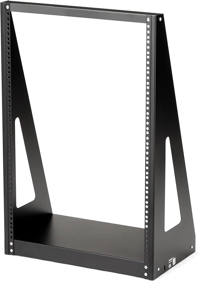 StarTech.com 2-Post 16U Heavy-Duty Desktop Server Rack, Small Open Frame 19in - Image 7