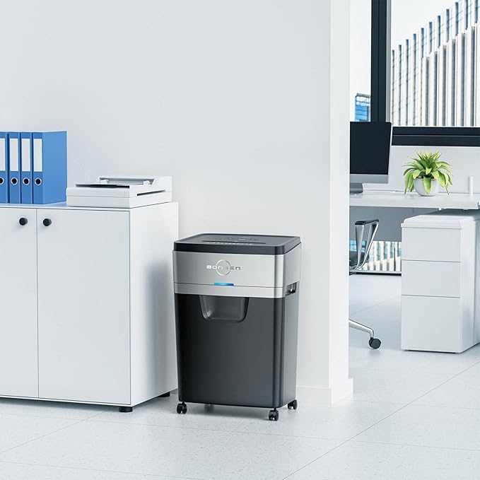 BONSEN Paper Shredder, 20-Sheet 60 Mins Nonstop Heavy Duty Paper Shredder - Image 9