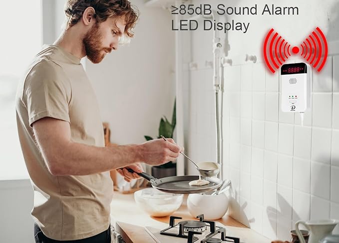 MODUN D Gas Detector for Home, Natural Gas|LPG|Coal Gas Leak Detector Alarm - Image 7