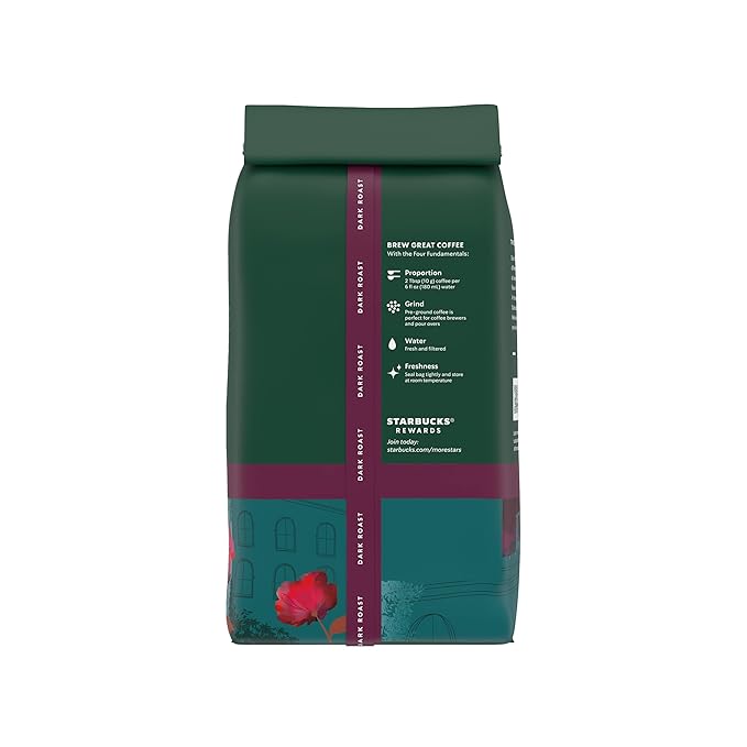 Starbucks Ground Coffee, Dark Roast Coffee, Caffè Verona, 100% Arabica - Image 7