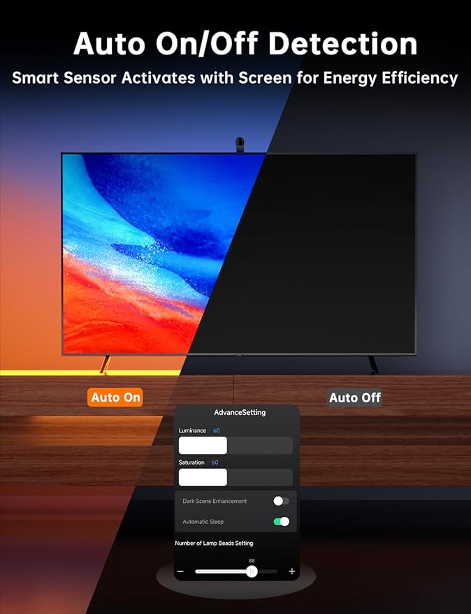 TV LED Backlight, 11.5ft Cuttable TV Lights That Change - Image 7