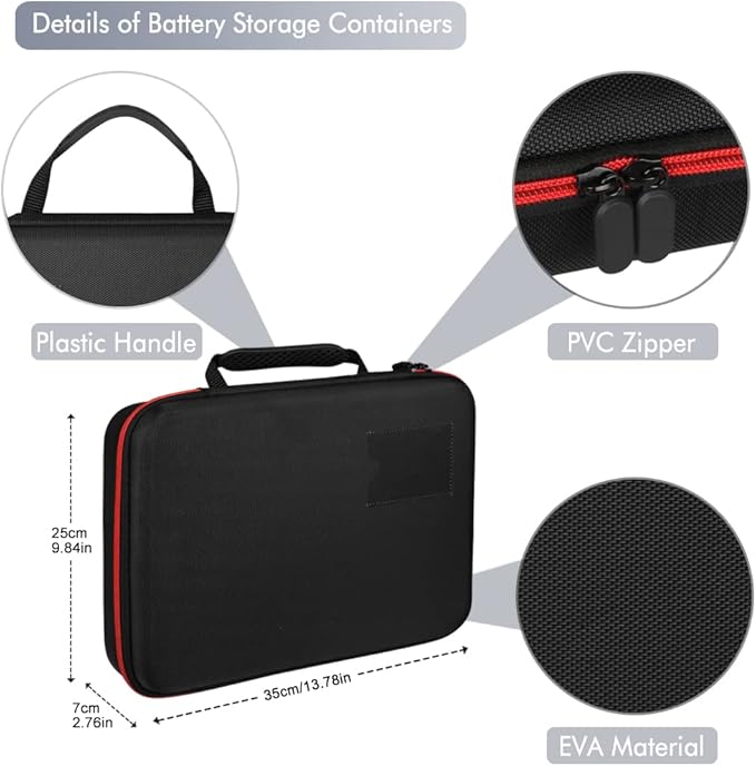 keabys Battery Organizer Holder Storage Case - Image 3